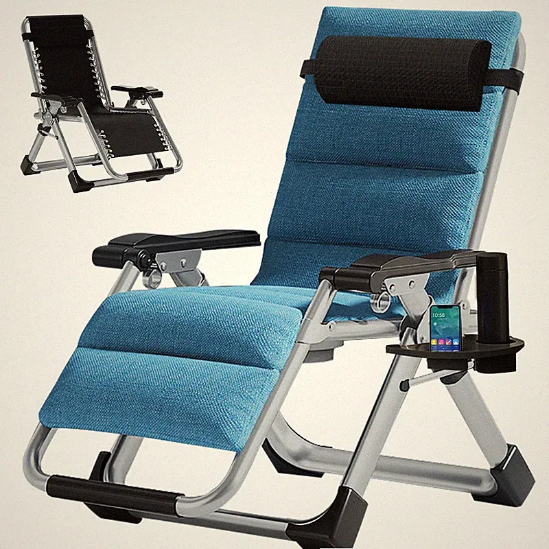 Folding Portable Chaise Patio Lounger Chair Zero Gravity Recliner Chair Lounge